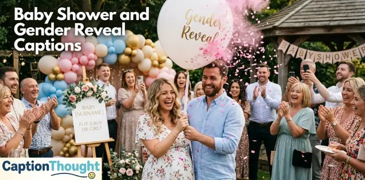 Baby Shower and Gender Reveal Captions