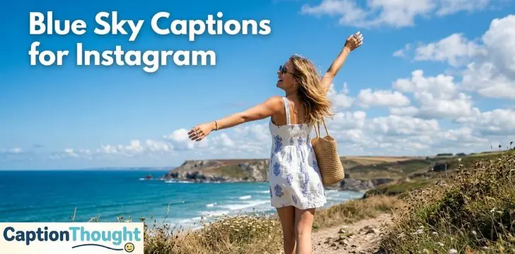 Blue Sky Captions for Instagram