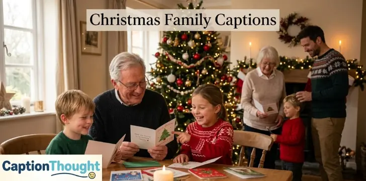 Christmas Family Captions