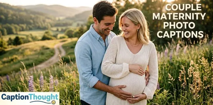 Couple Maternity Photo Captions