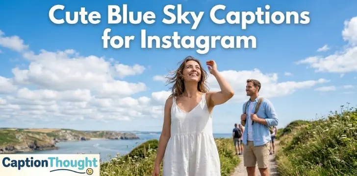 Cute Blue Sky Captions for Instagram