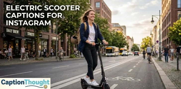 Electric Scooter Captions for Instagram