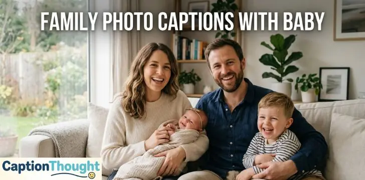 Family Photo Captions With Baby