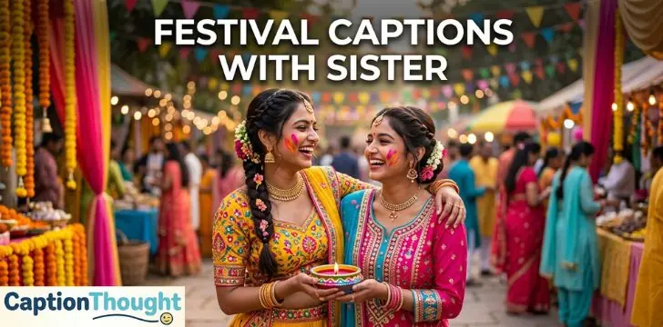 Festival Captions with Sister