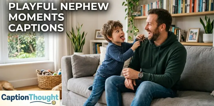 Funny and Playful Nephew Moments Captions