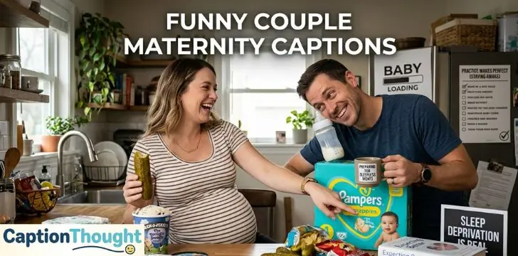 Funny Couple Maternity Captions