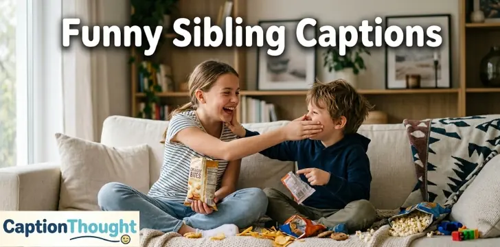 Funny Sibling Captions for Instagram