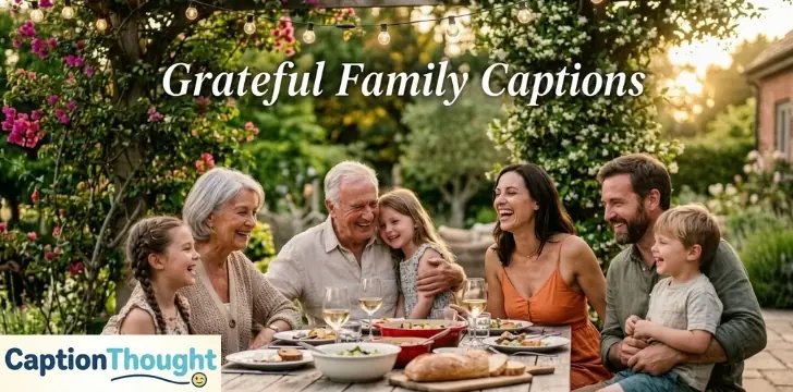 Grateful Family Captions
