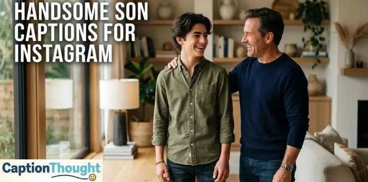 Handsome Son Captions for Instagram 
