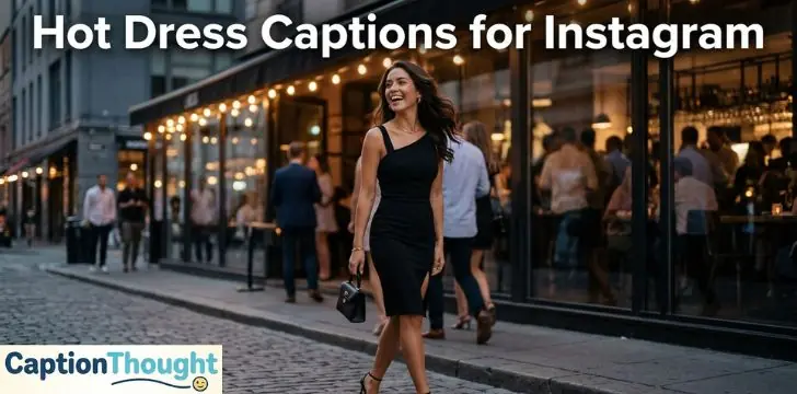 Hot Dress Captions for Instagram