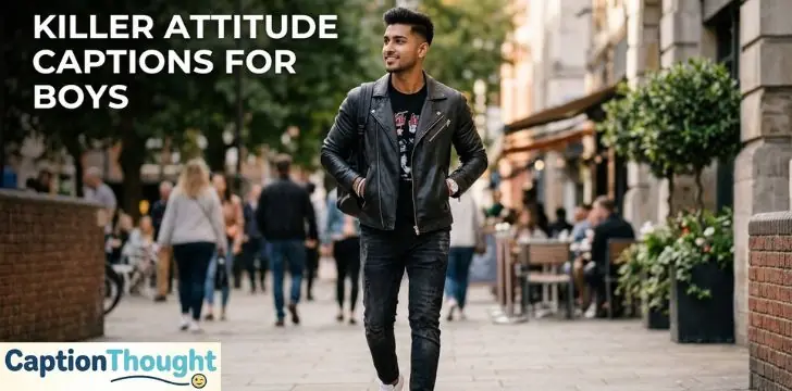 Killer Attitude Captions for Boys