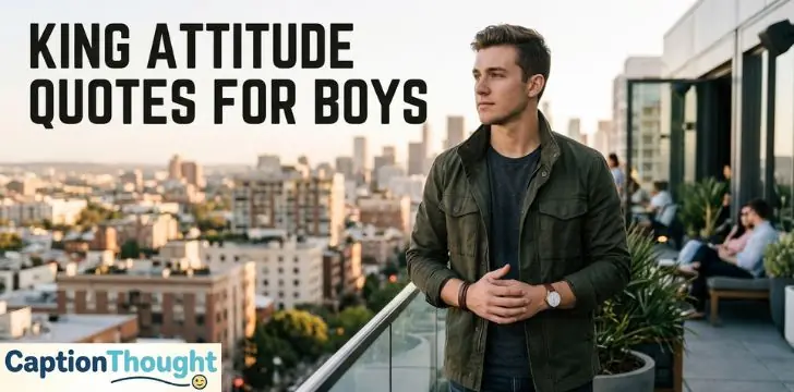 King Attitude Quotes for Boys
