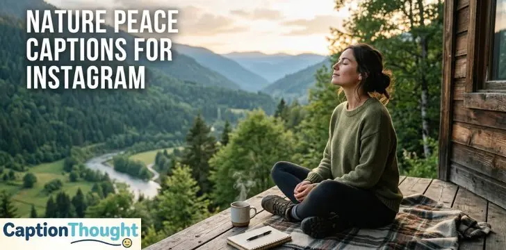 Nature Peace Captions for Instagram