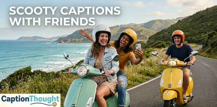 Scooty Captions with Friends