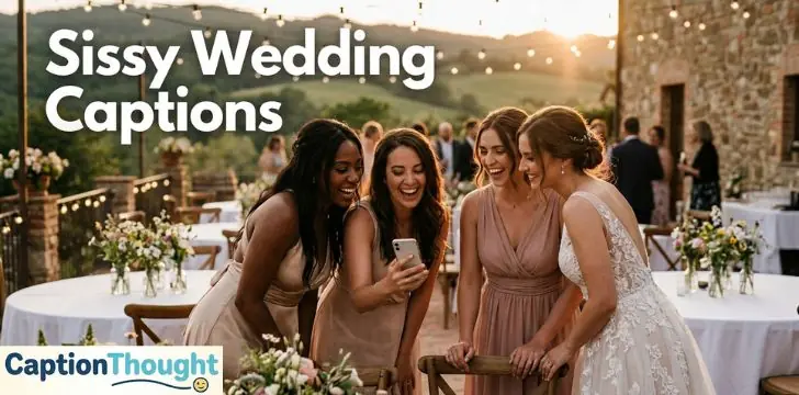 Sissy Wedding Captions