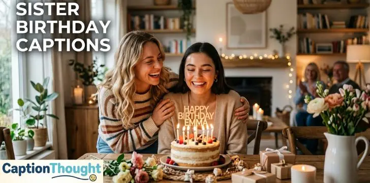 Sister Birthday Captions