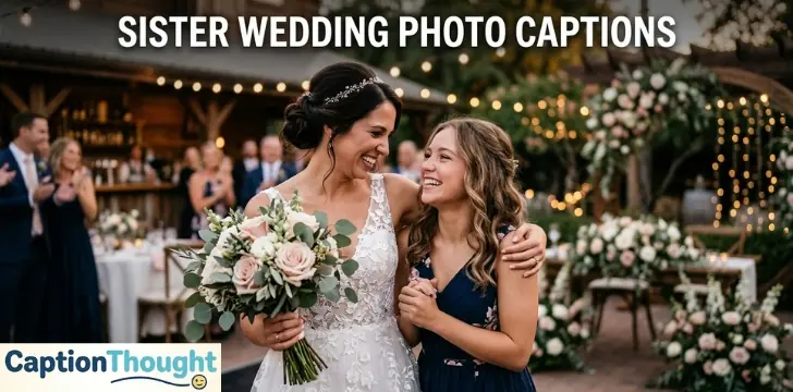 Sister Wedding Photo Captions