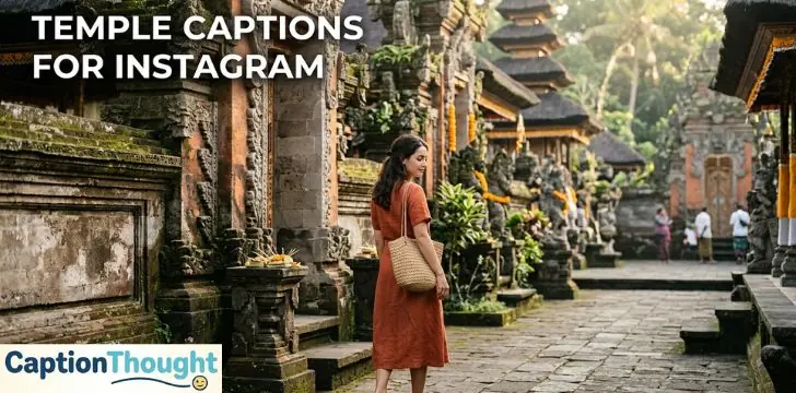 Temple Captions for Instagram